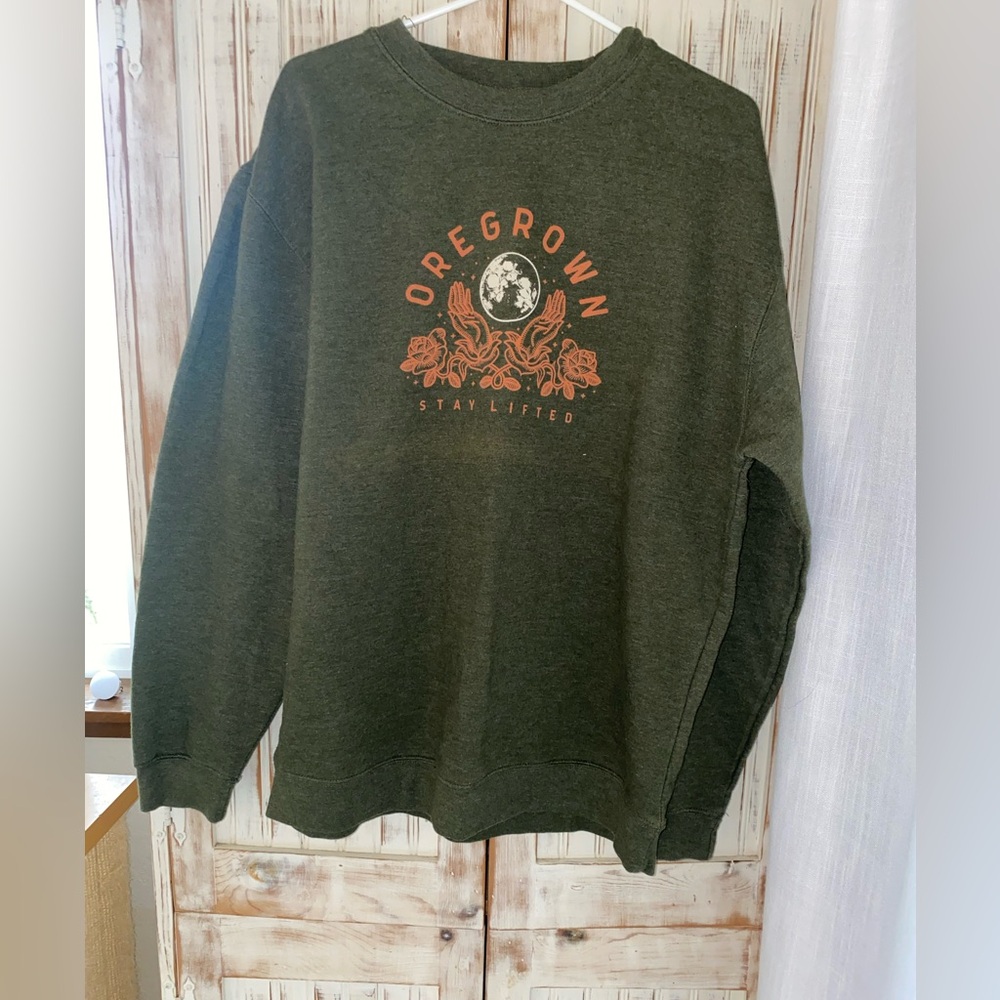 Women's Green Cowl Neck Sweater